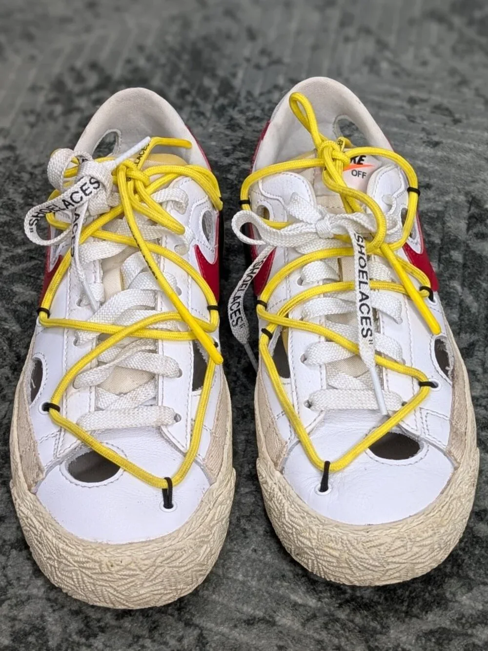 Nike x Off White Low Blazer University Red Men's Size 6.5 Sneaker